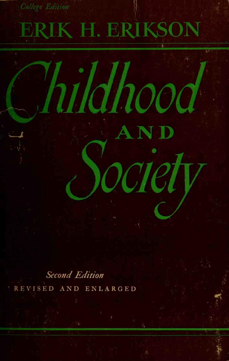 Childhood and society by Erickson Erik H