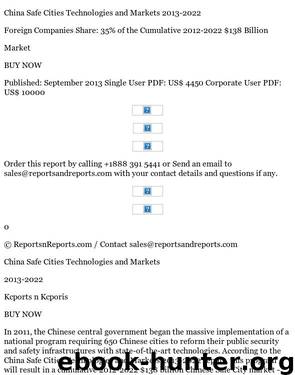 China Safe Cities Market and Technologies 2022 Analysis and Forecast by Jignesh