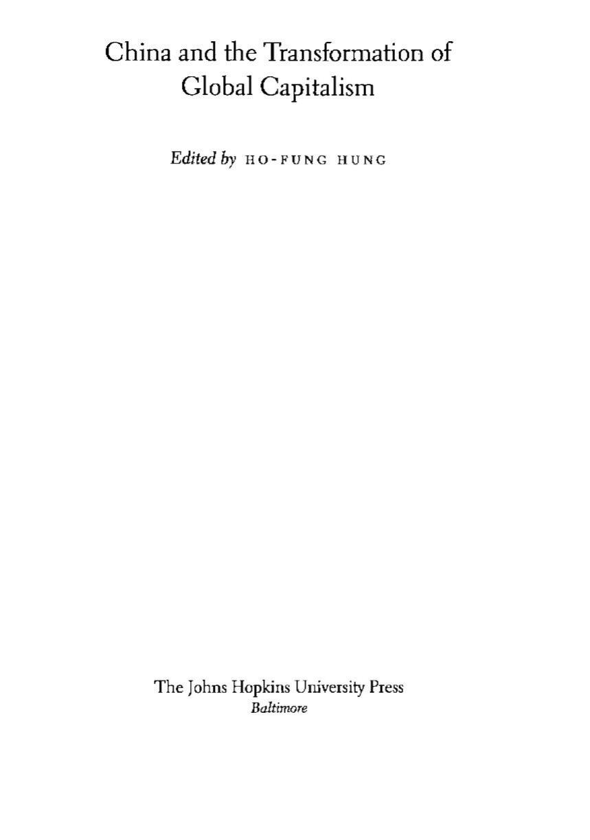 China and the Transformation of Global Capitalism (2009) by Unknown