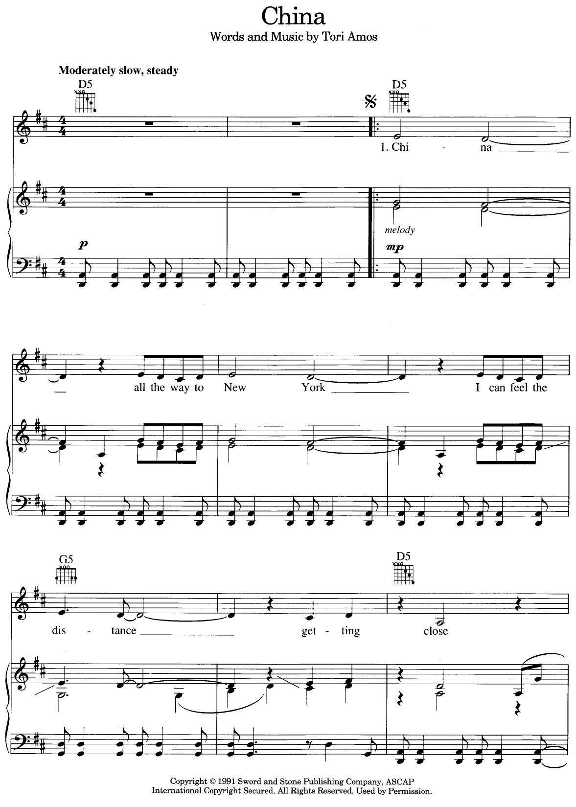 China by Tori Amos