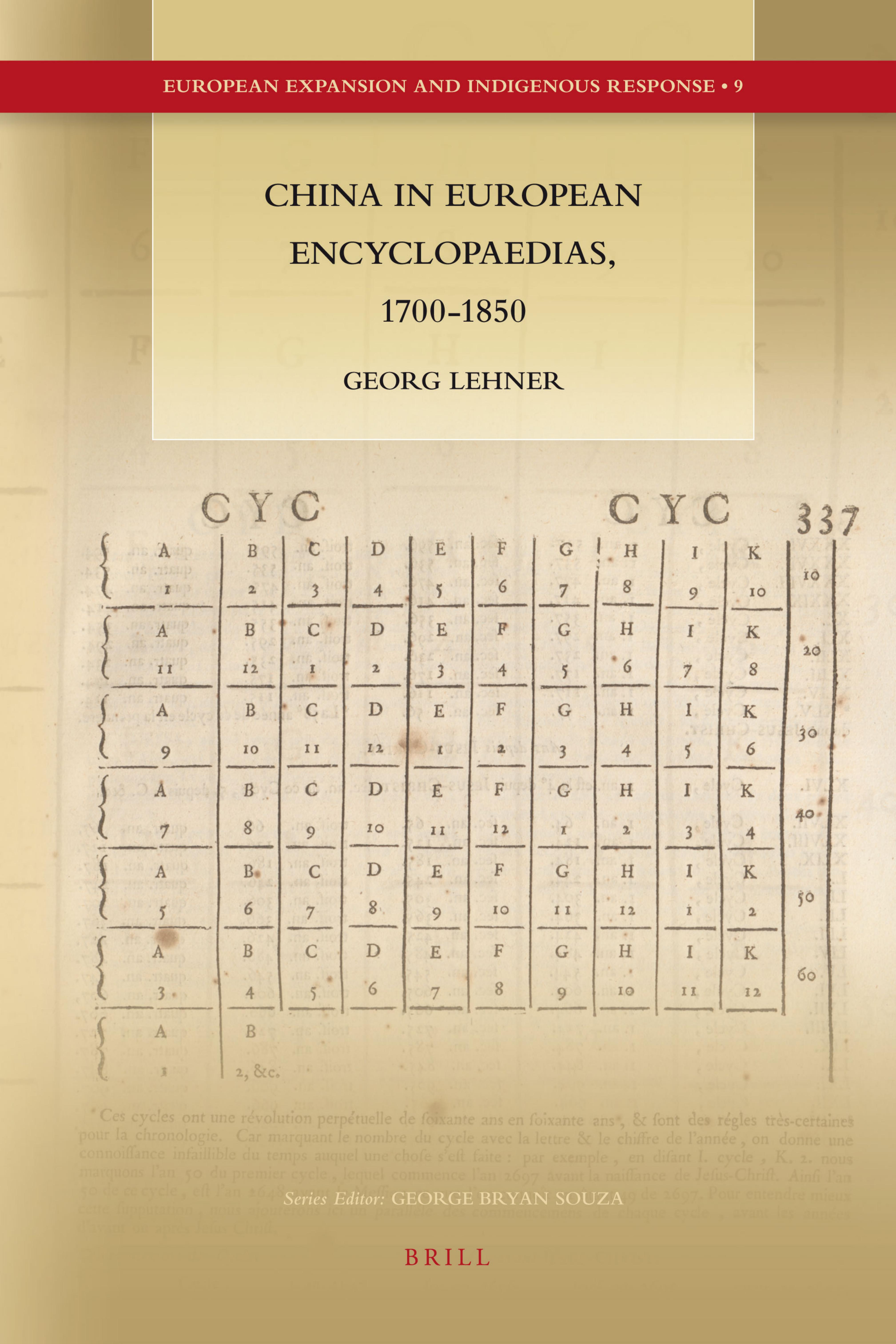 China in European Encyclopaedias, 1700-1850 by Georg Lehner