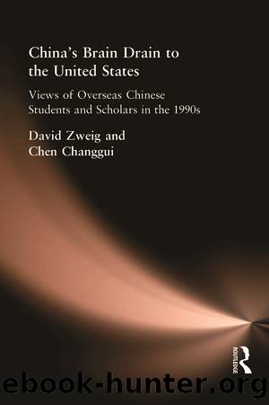China'S Brain Drain To Uni Sta by David Zweig Chen Changgui