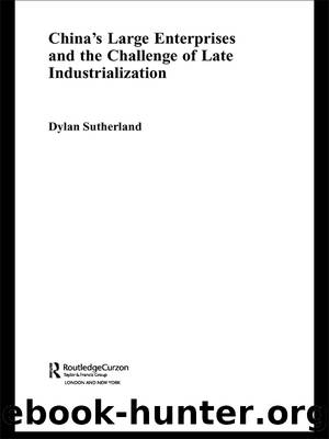 China's Large Enterprises and the Challenge of Late Industrialisation by Dylan Sutherland