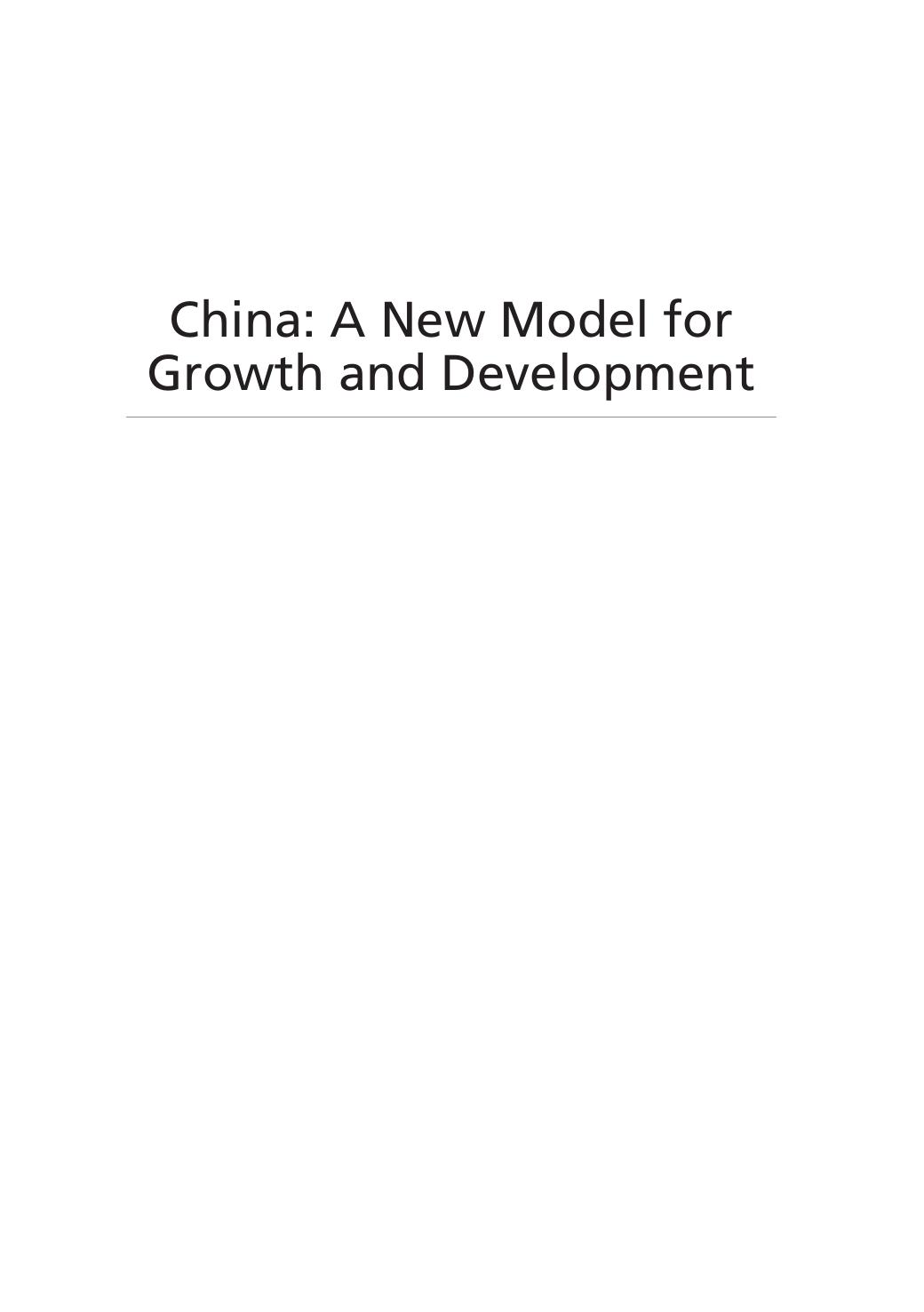 China: A New Model for Growth and Development by Ross Garnaut