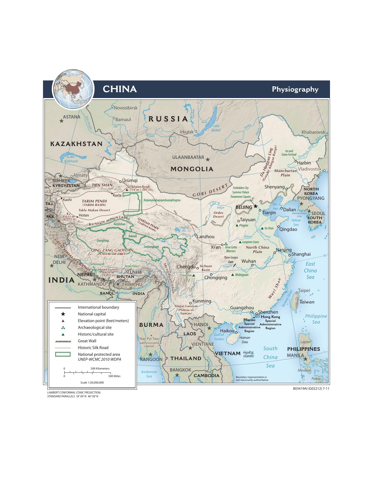 China-physiography-2011 by Unknown