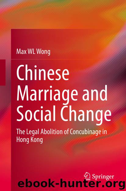Chinese Marriage and Social Change by Max WL Wong