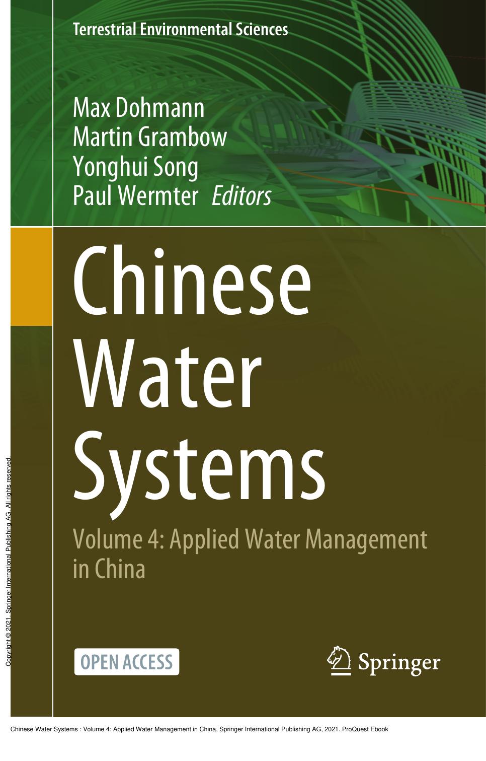Chinese Water Systems: Volume 4: Applied Water Management in China by Max Dohmann; Martin Grambow; Yonghui Song; Paul Wermter