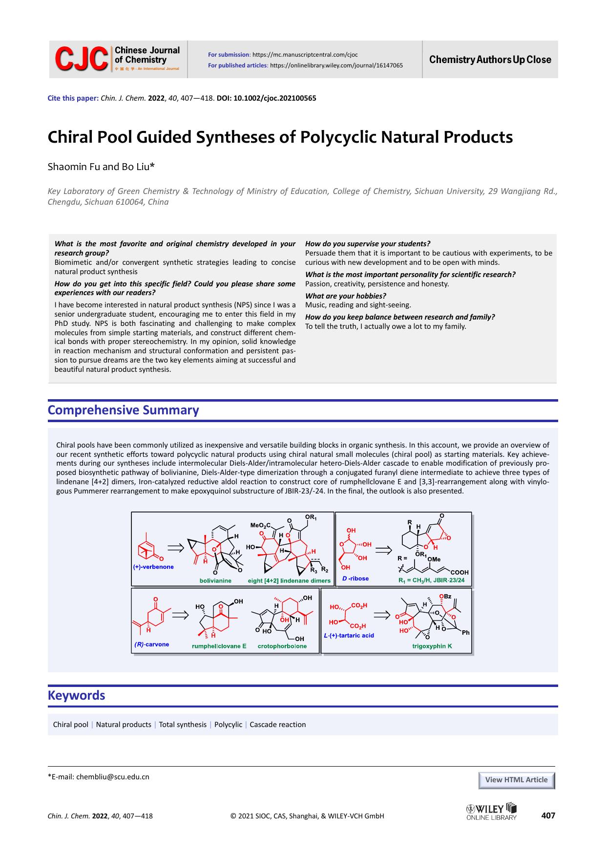 Chiral Pool Guided Syntheses of Polycyclic Natural Products by USER