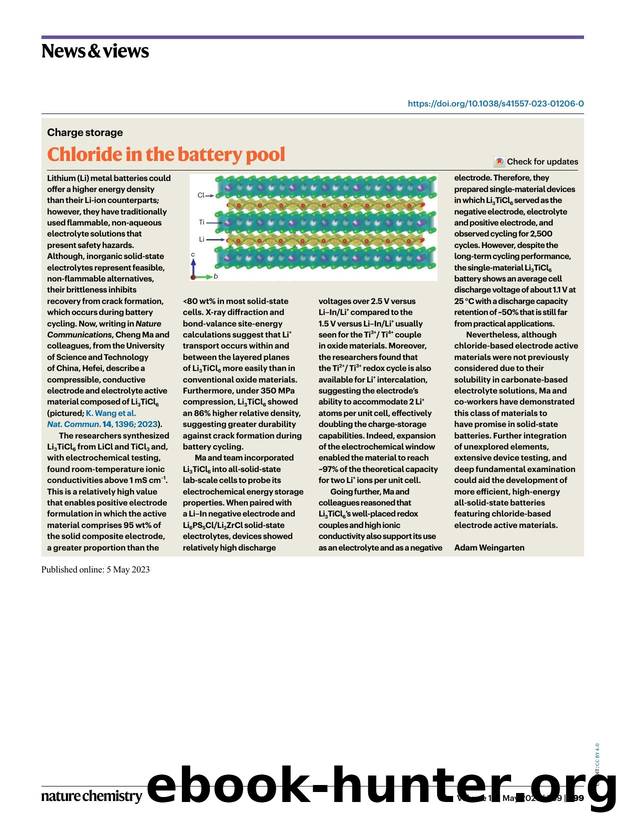 Chloride in the battery pool by Adam Weingarten
