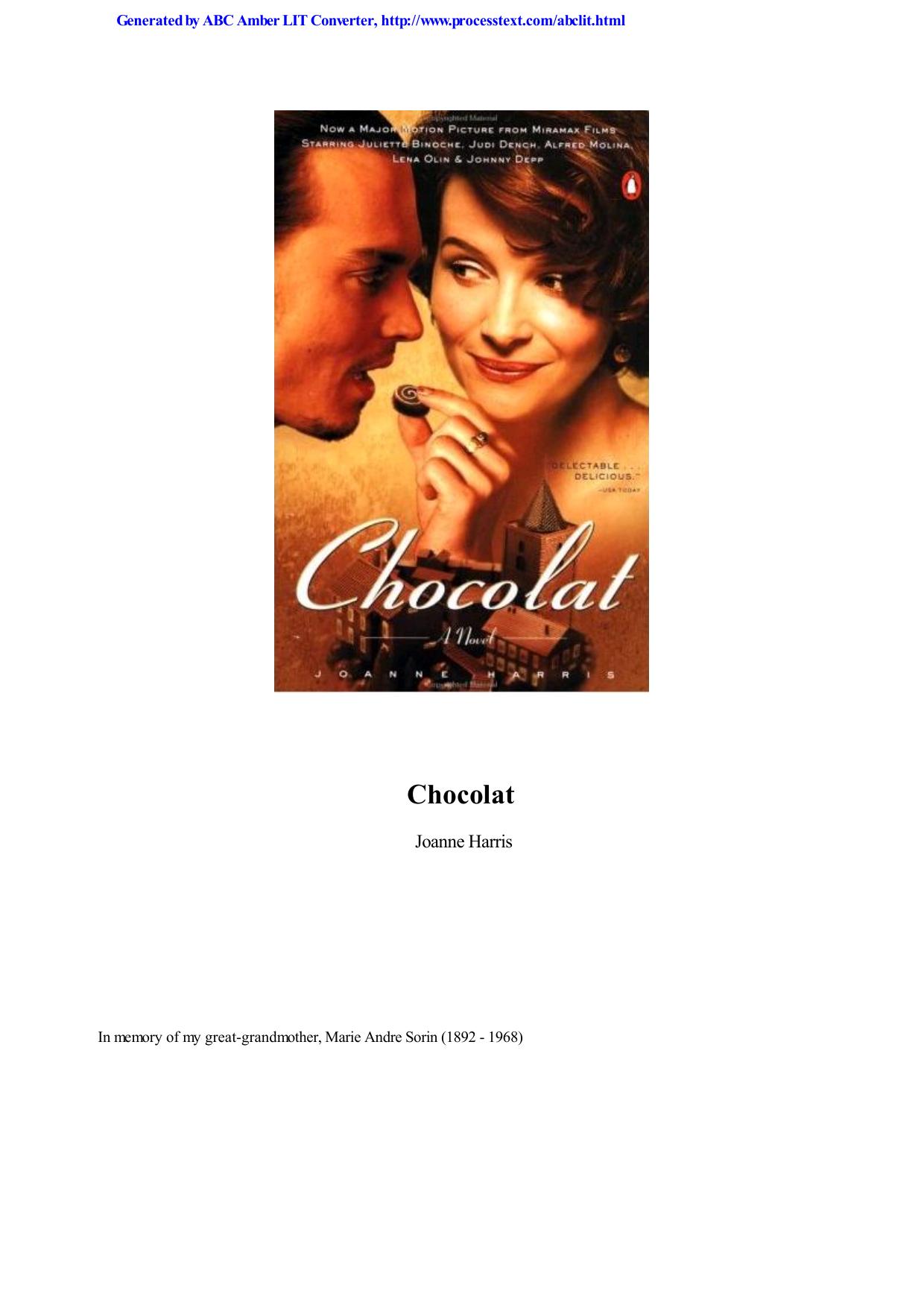 Chocolat by Joanne Harris