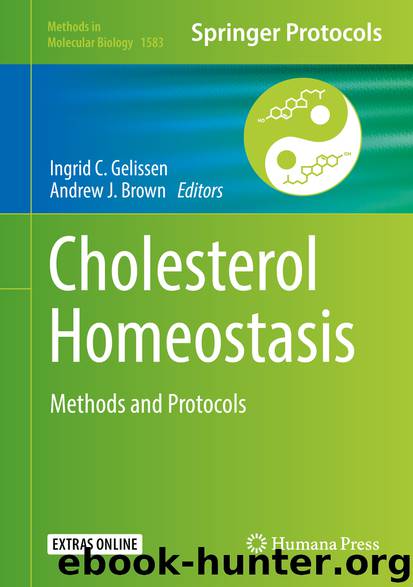 Cholesterol Homeostasis by Ingrid C. Gelissen & Andrew J. Brown