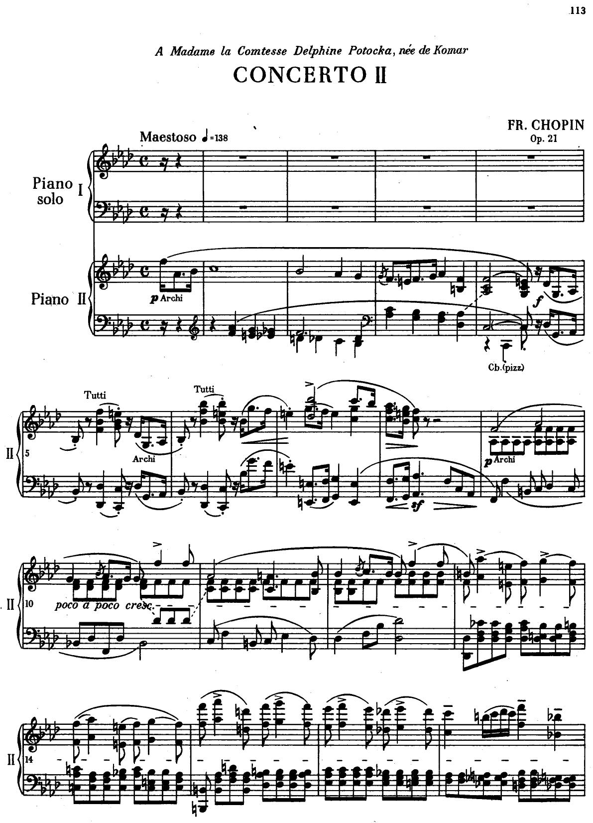 Chopin by Concerto piano no 2 (fa m) Op.21