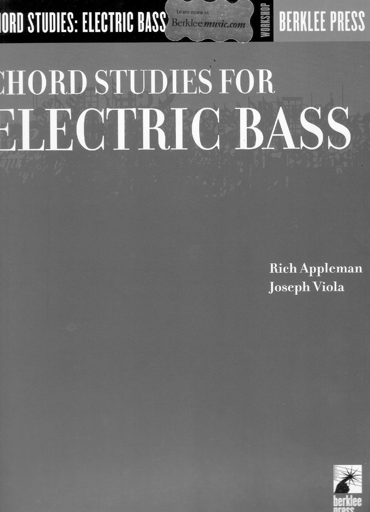 Chord Studies for Electric Bass: Guitar Technique (Workshop (Berklee Press)) by Rich Appleman Joseph Viola
