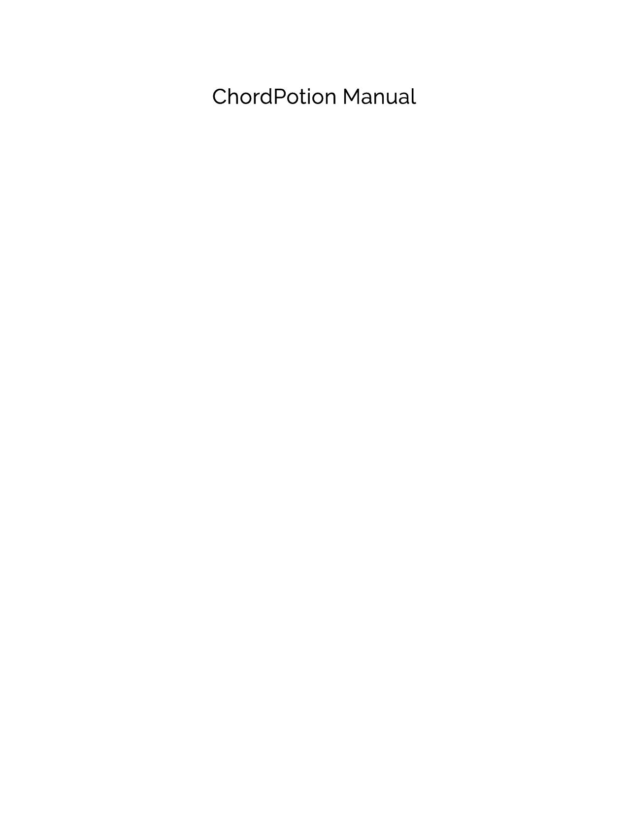 ChordPotion FAQ and manual by bassp