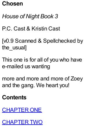 Chosen by P.C. Cast
