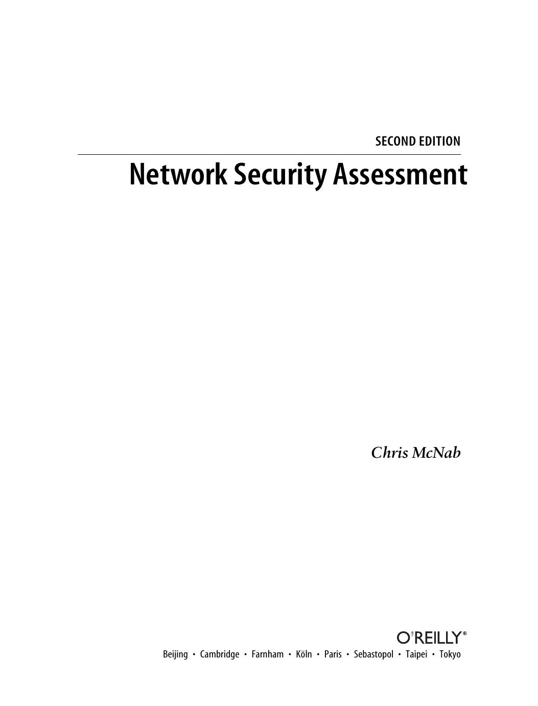 Chris McNab Network security assessment by Unknown