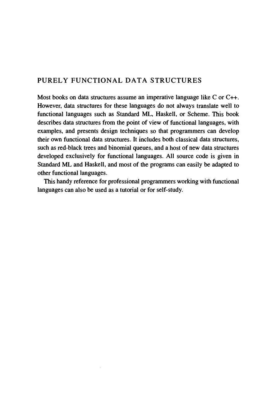 Chris Okasaki-Purely Functional Data Structures-Cambridge University Press(1998) by Unknown