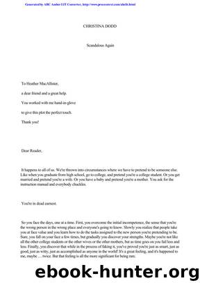 Christina Dodd by Scandalous Again