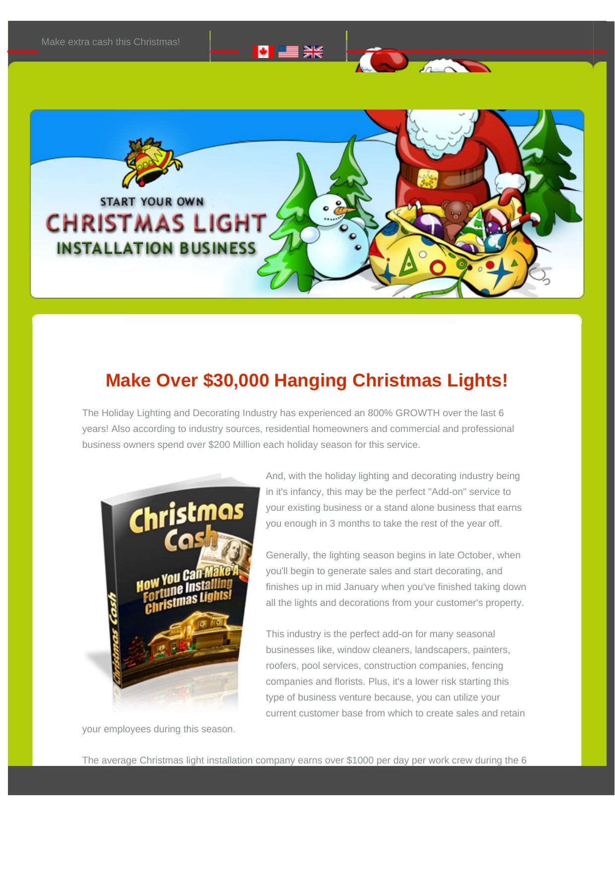 Christmas Cash - Make 30k Hanging Christmas Lights. by Best of Kuszter's Collection