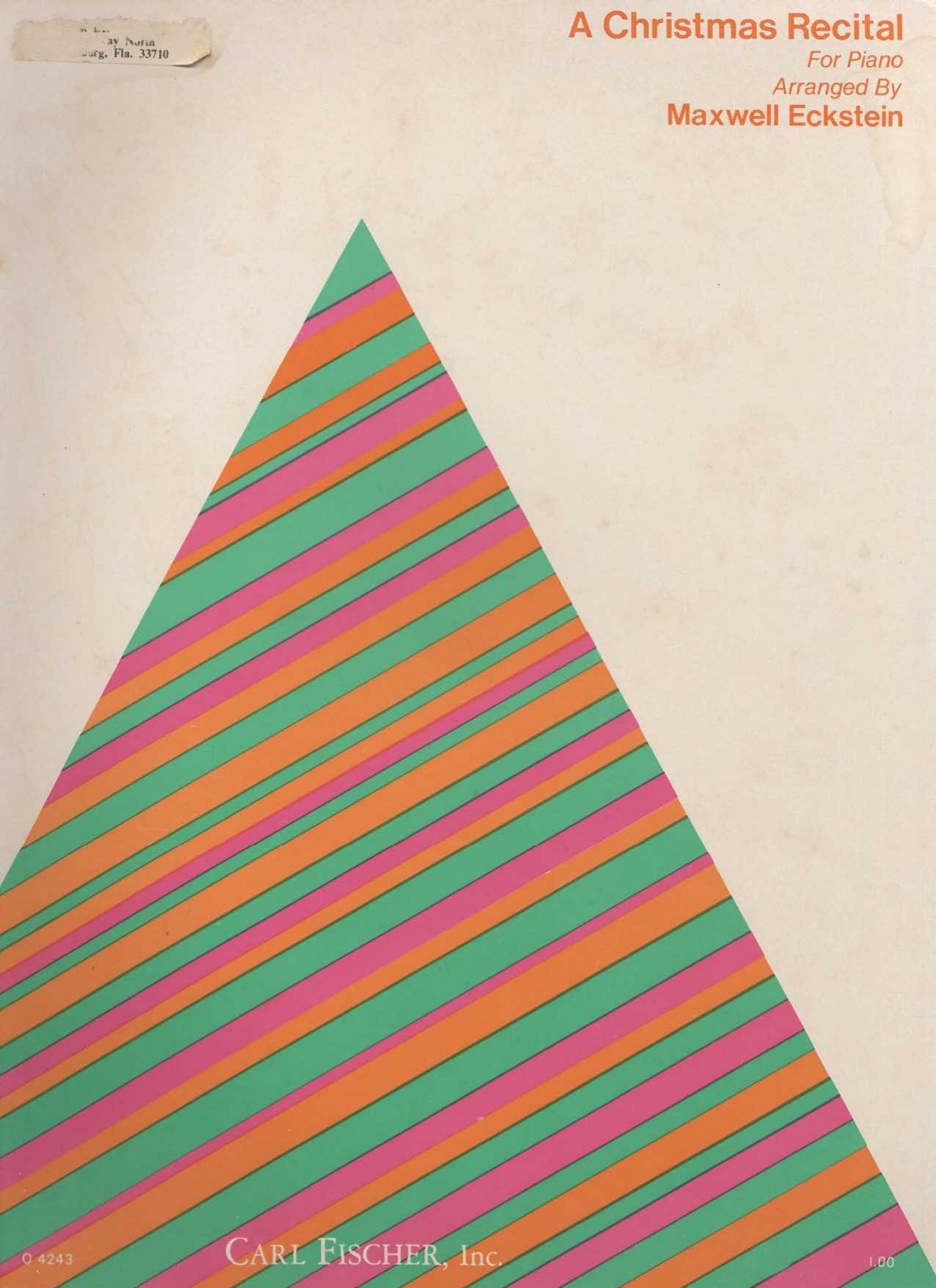 Christmas Recital for piano by Eckstein M