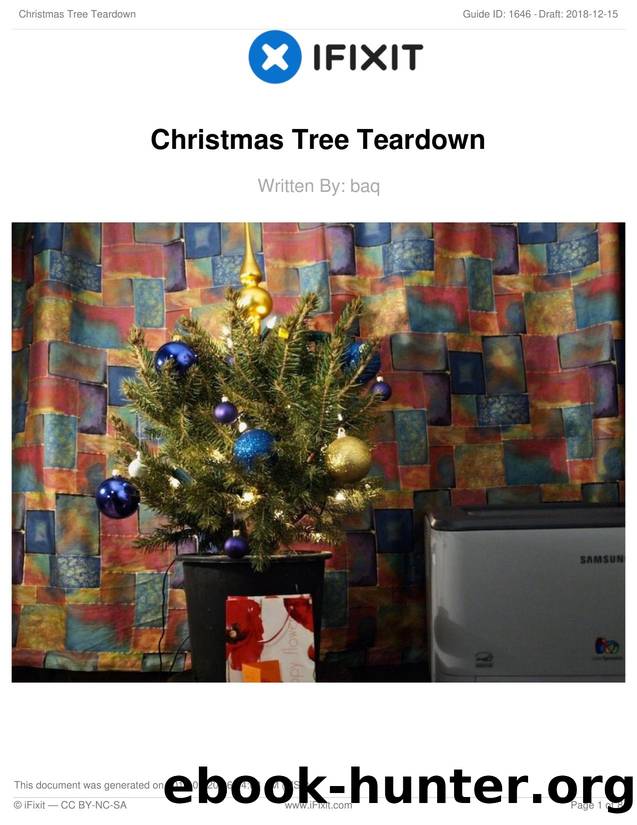 Christmas Tree Teardown by Unknown