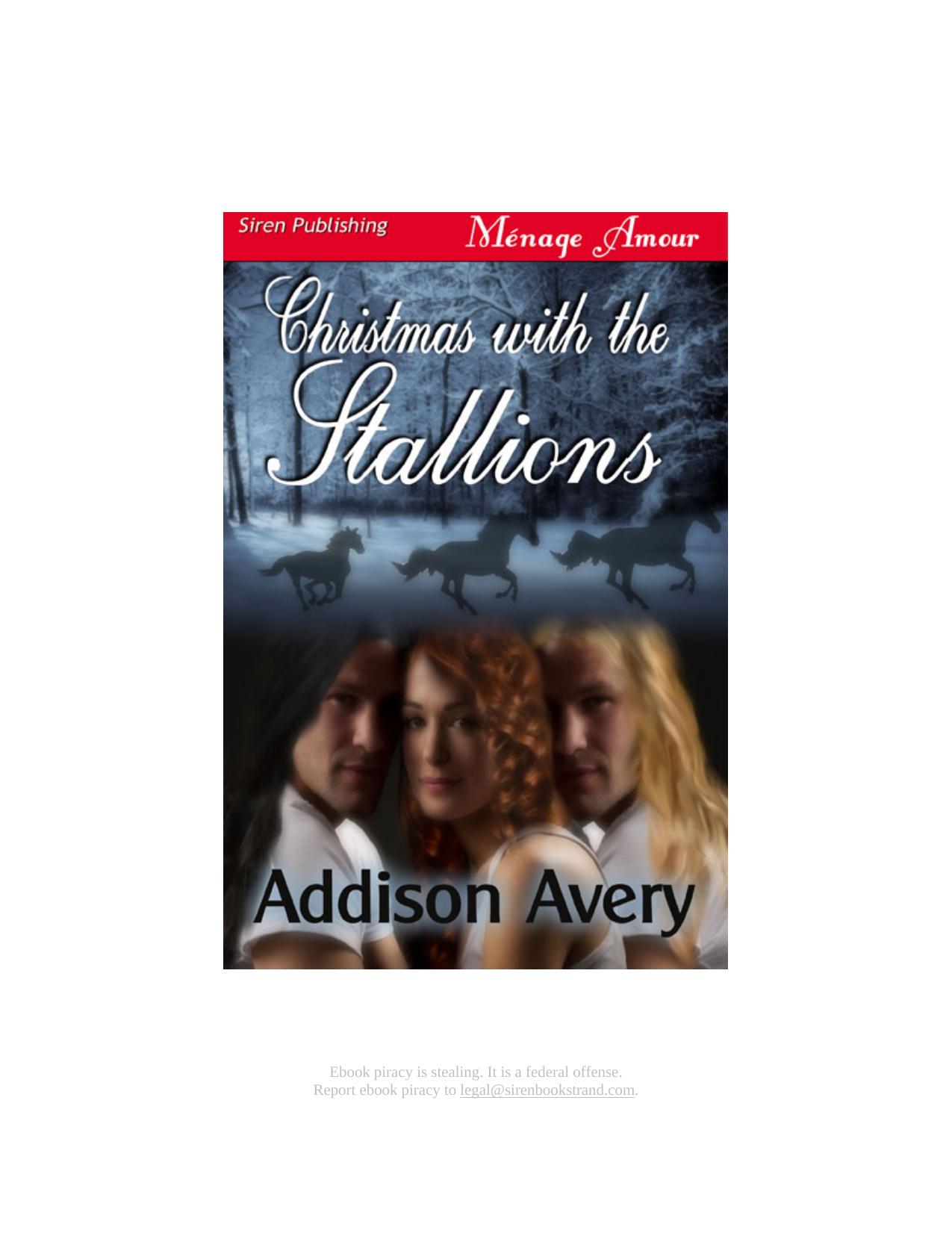 Christmas With the Stallions by Addison Avery