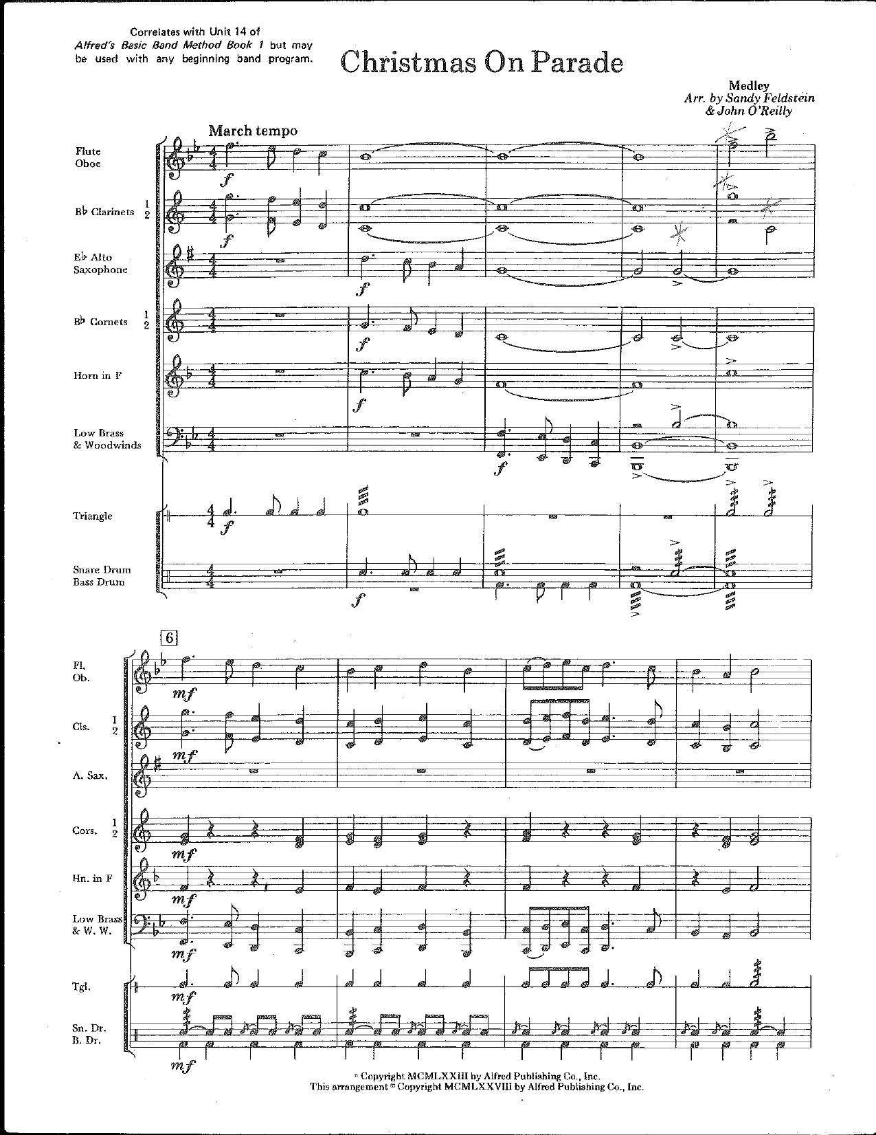 Christmas on Parade by Feldstein Sandy (arr.)