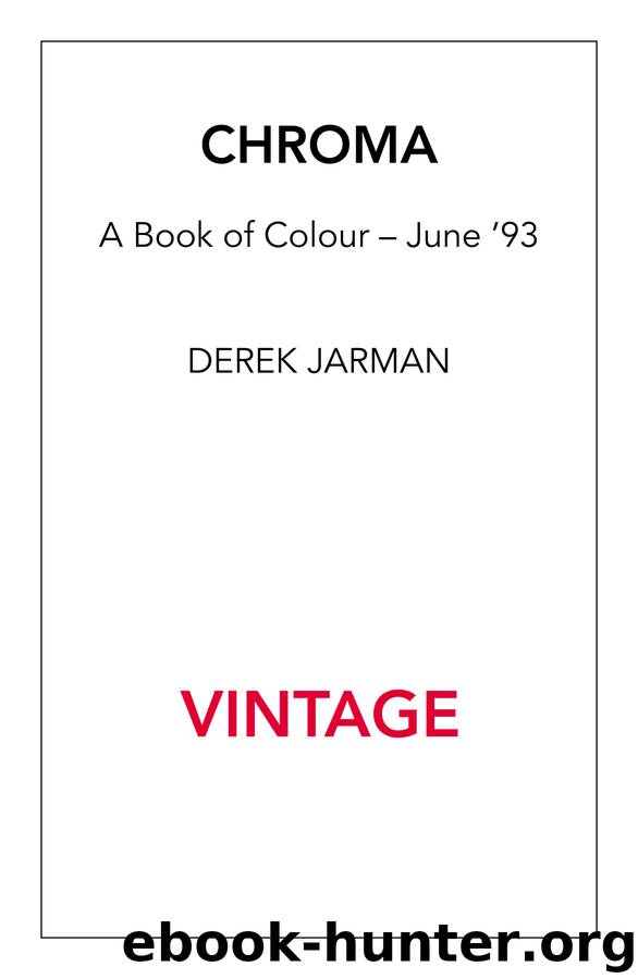 Chroma by Derek Jarman