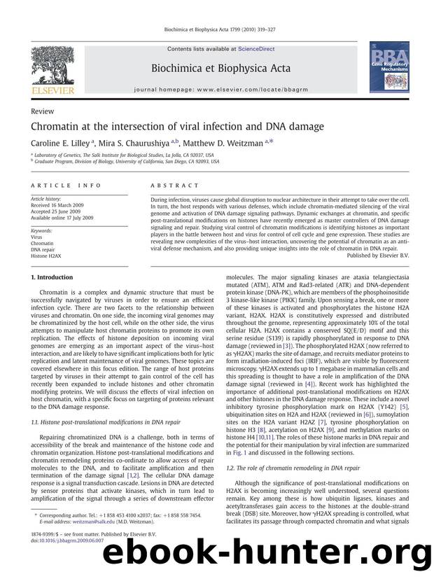 Chromatin at the intersection of viral infection and DNA damage by Caroline E. Lilley; Mira S. Chaurushiya; Matthew D. Weitzman