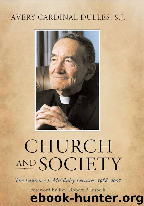 Church And Society by Avery Cardinal Dulles