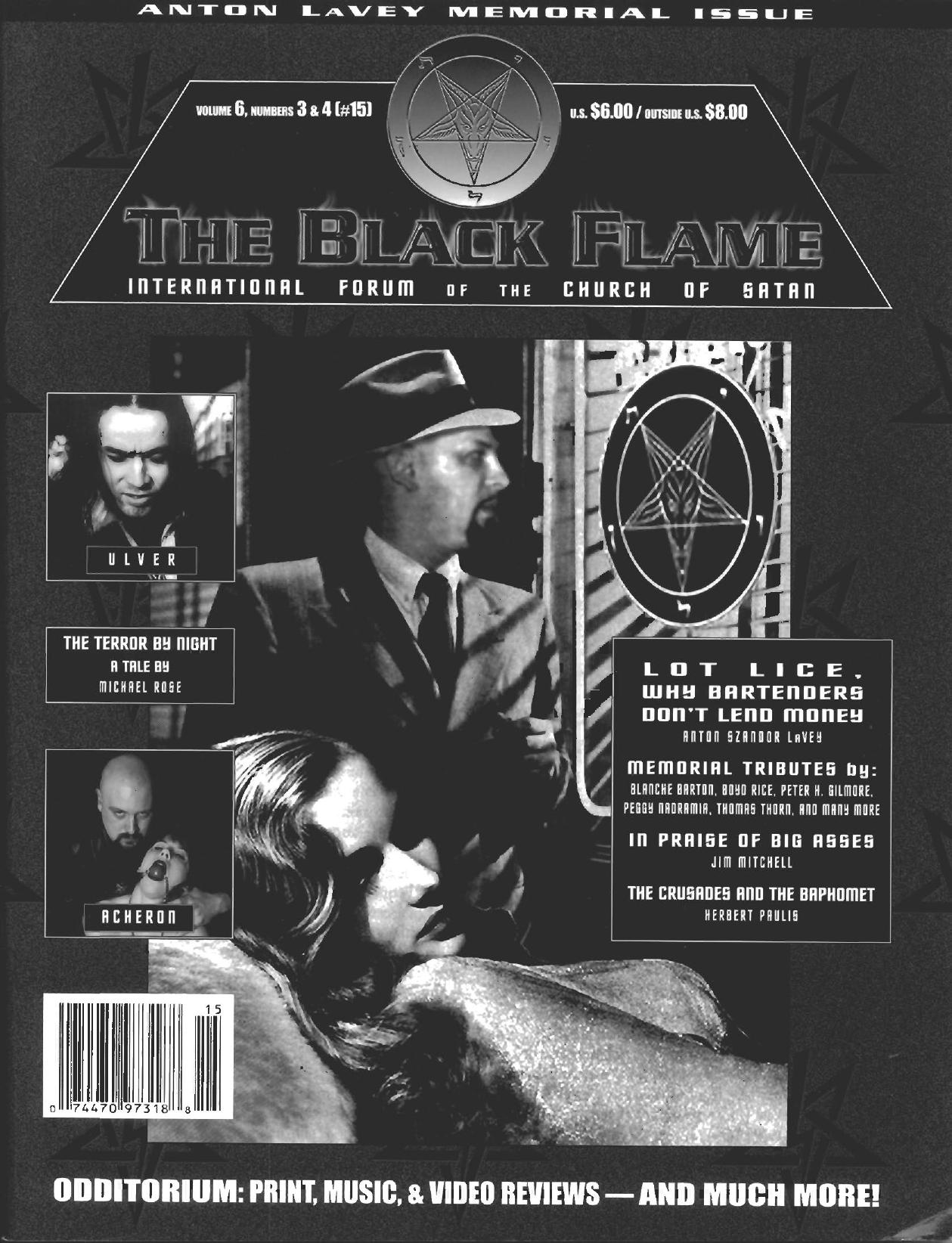 Church Of Satan by The Black Flame Vol. 6 No. 3 & 4