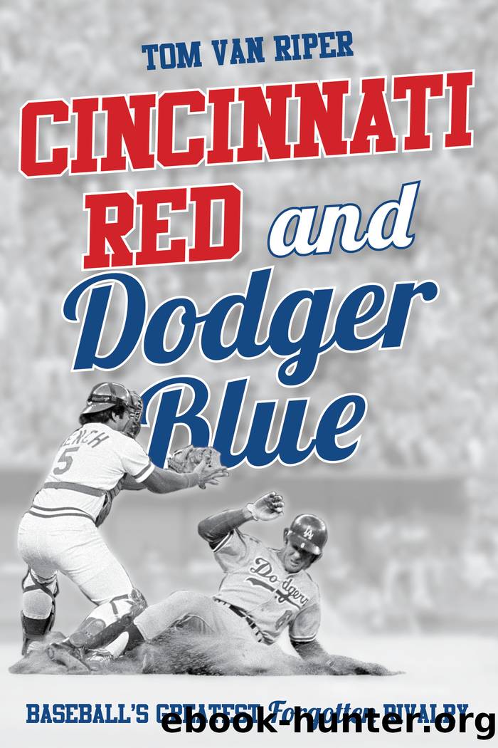 Cincinnati Red and Dodger Blue by Tom Van Riper