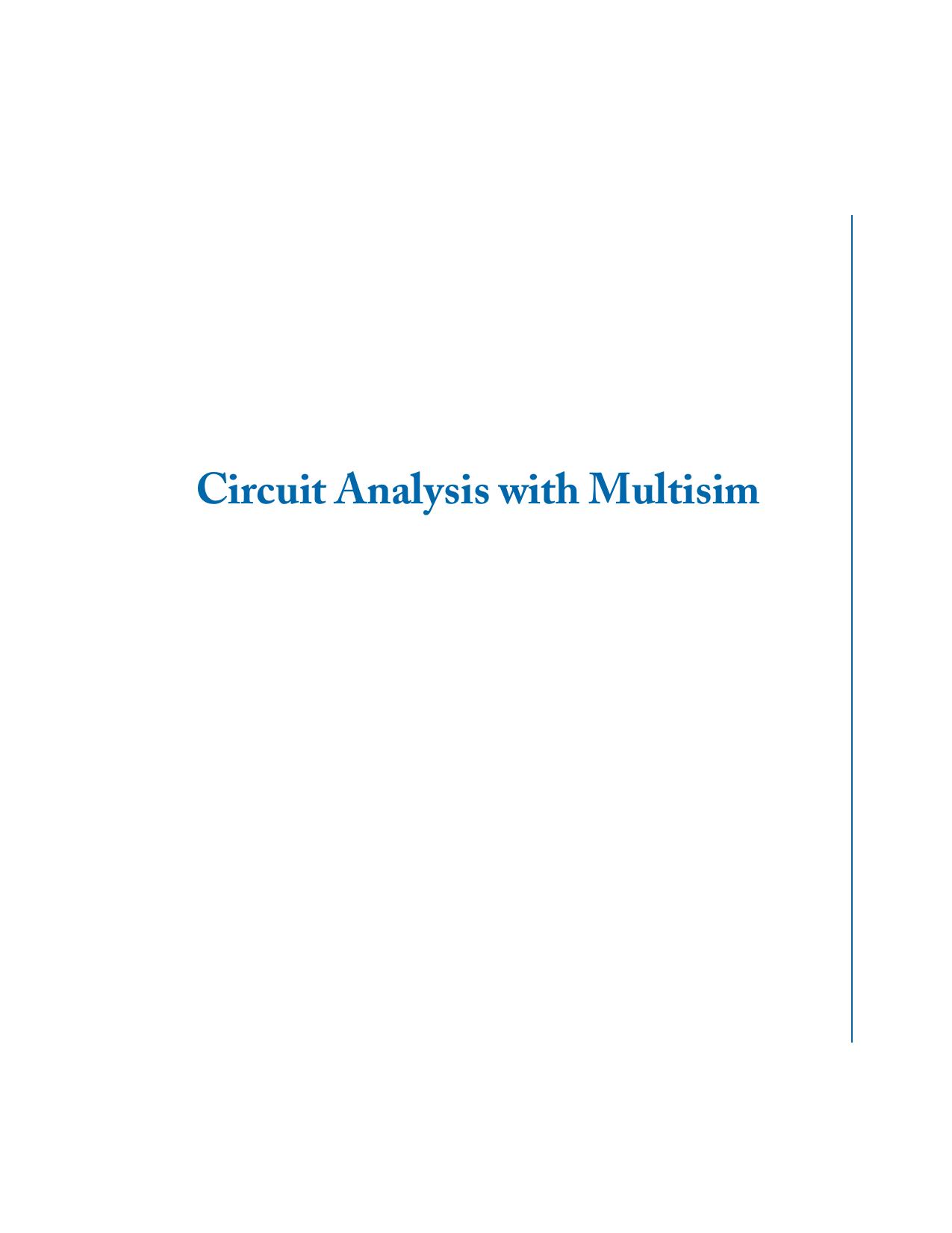 Circuit Analysis with Multisim by Unknown