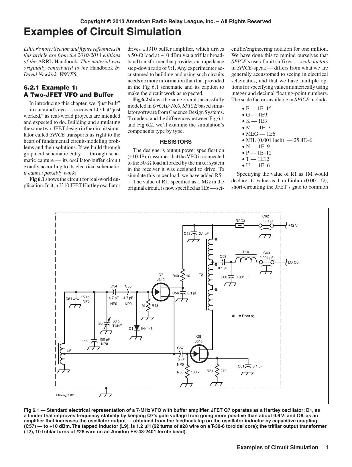 Circuit Simulation Examples by W9VES