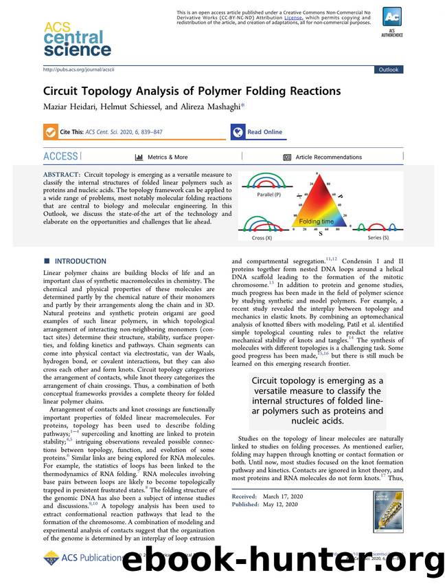 Circuit Topology Analysis of Polymer Folding Reactions by unknow