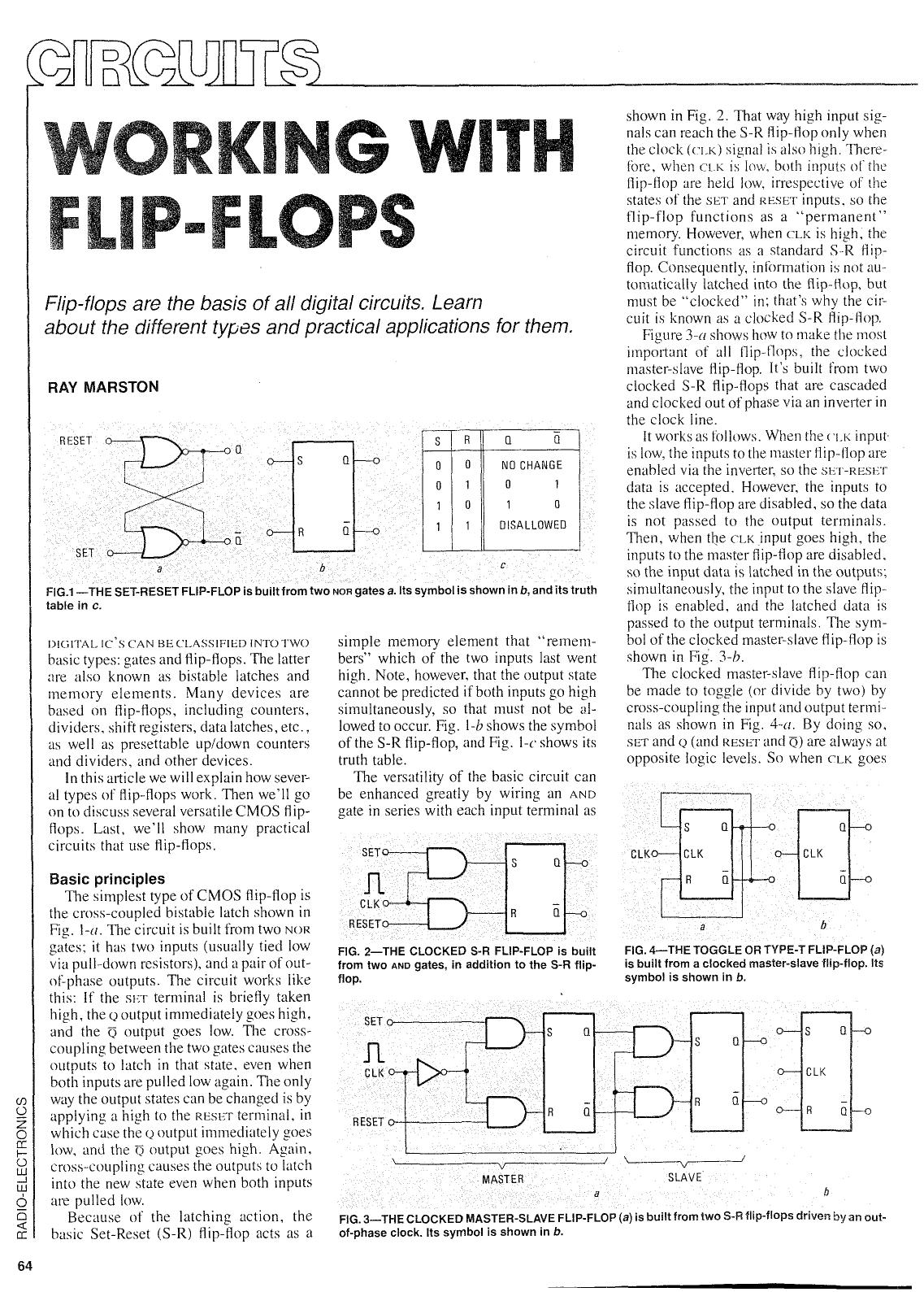 Circuits - Working With Flip-Flops by Ray Marston