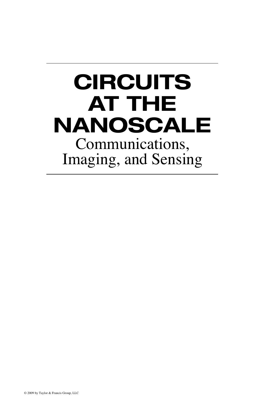 Circuits at the nanoscale : communications, imaging, and sensing by Iniewski Krzysztof