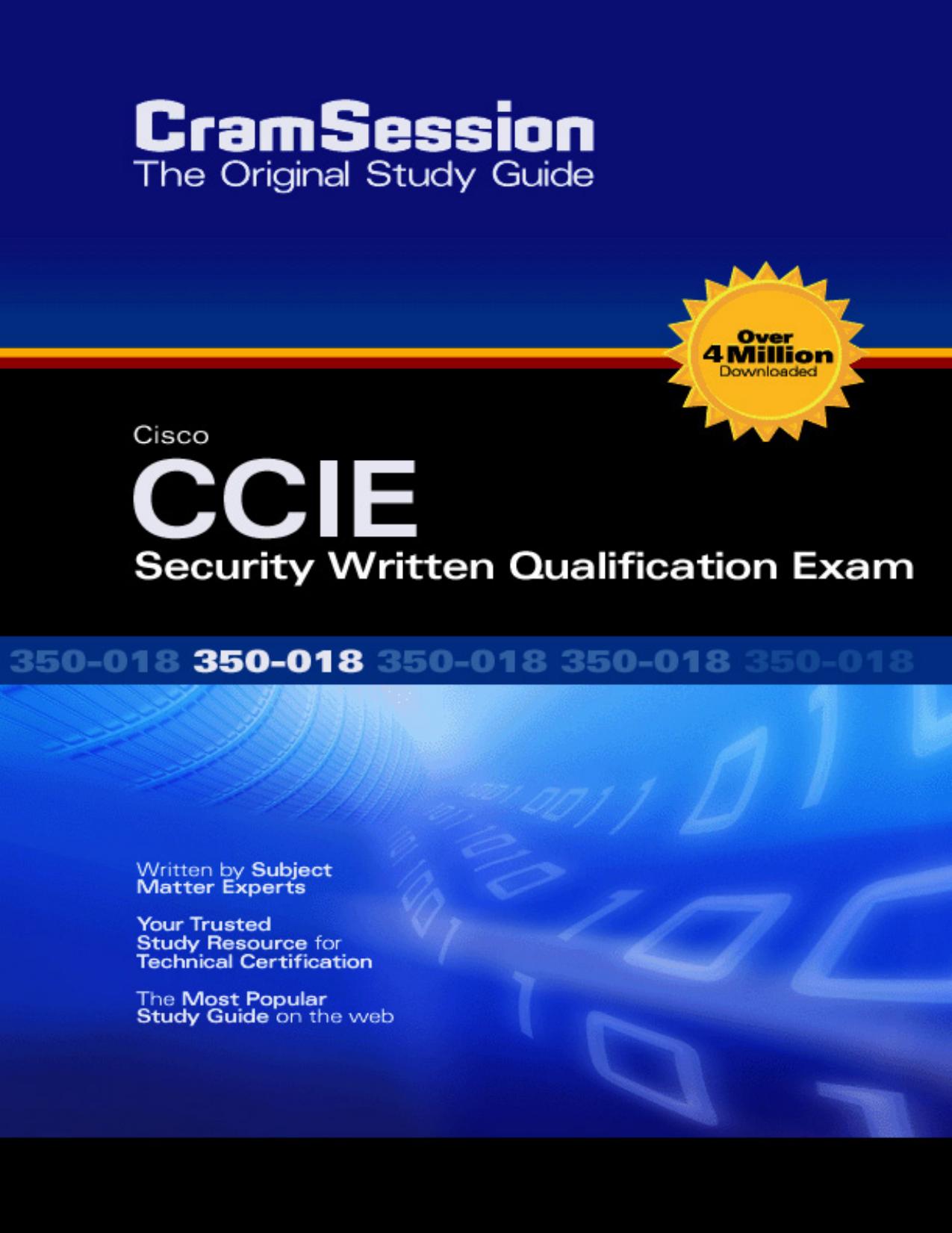 Cisco CCIE Security Written by David Davis