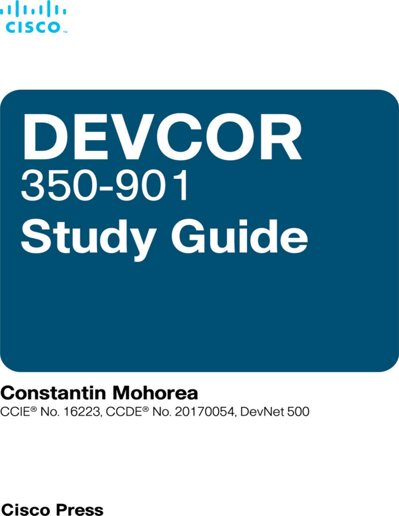Cisco DevNet Professional DEVCOR 350-901 Study Guide (2021) by Cisco Press