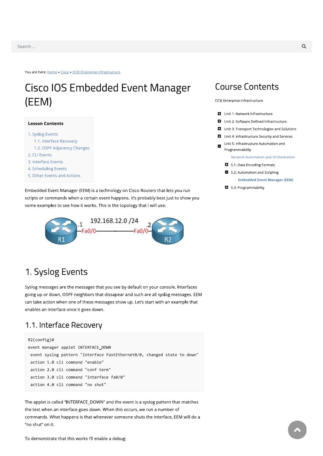 Cisco IOS Embedded Event Manager (EEM) by Rohan