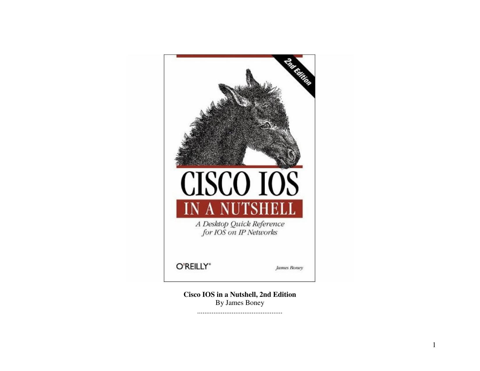 Cisco IOS in a Nutshell by James Boney