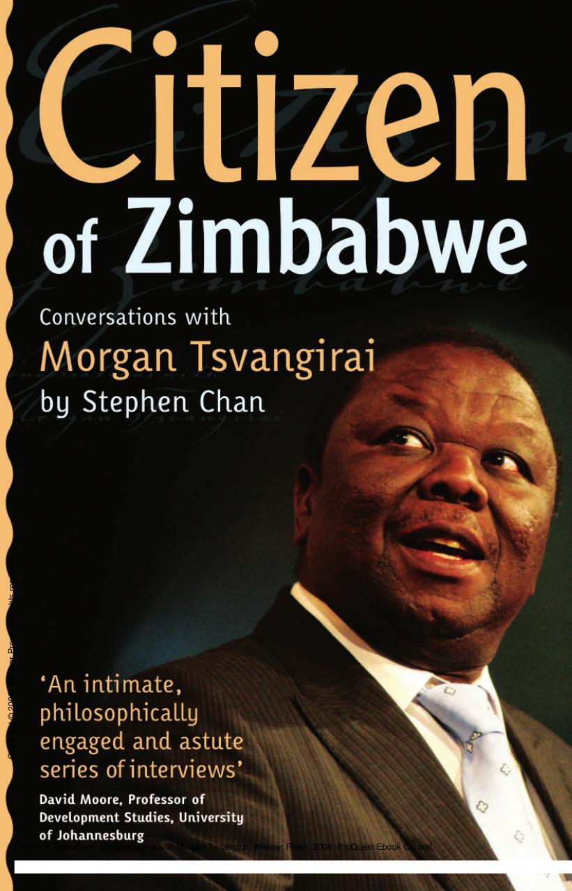 Citizen of Zimbabwe : Conversations with Morgan Tsvangirai by Stephen Chan