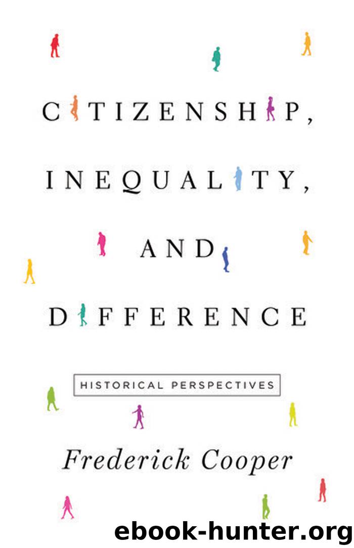 Citizenship, Inequality, and Difference by Cooper Frederick
