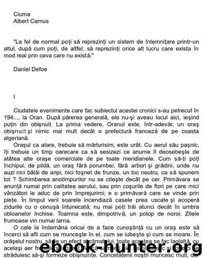 Ciuma by Albert Camus