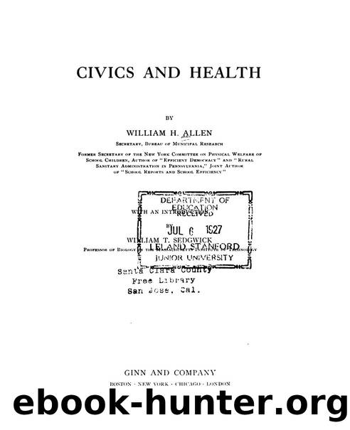 Civics and Health by William Harvey Allen