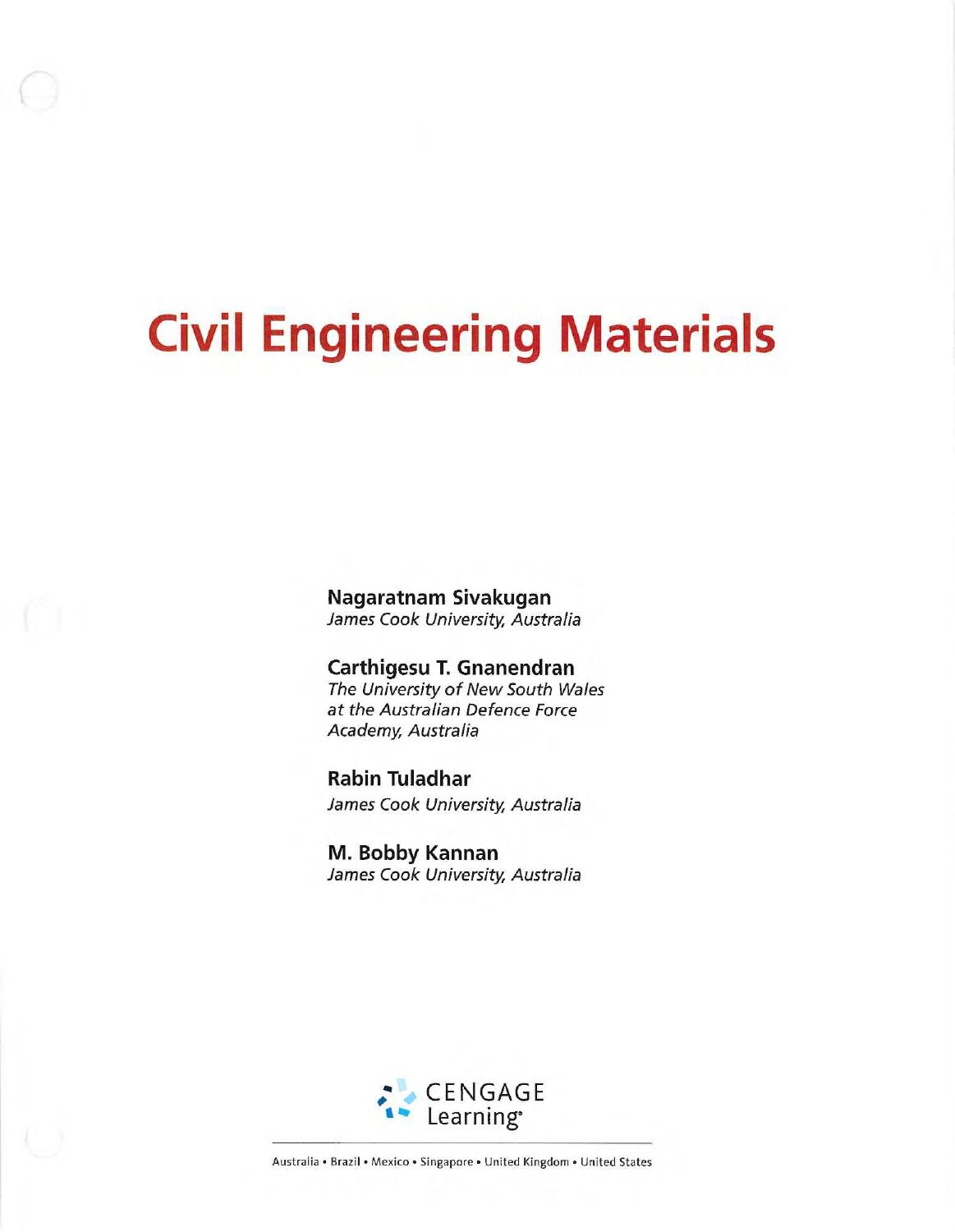 Civil Engineering Materials by Unknow