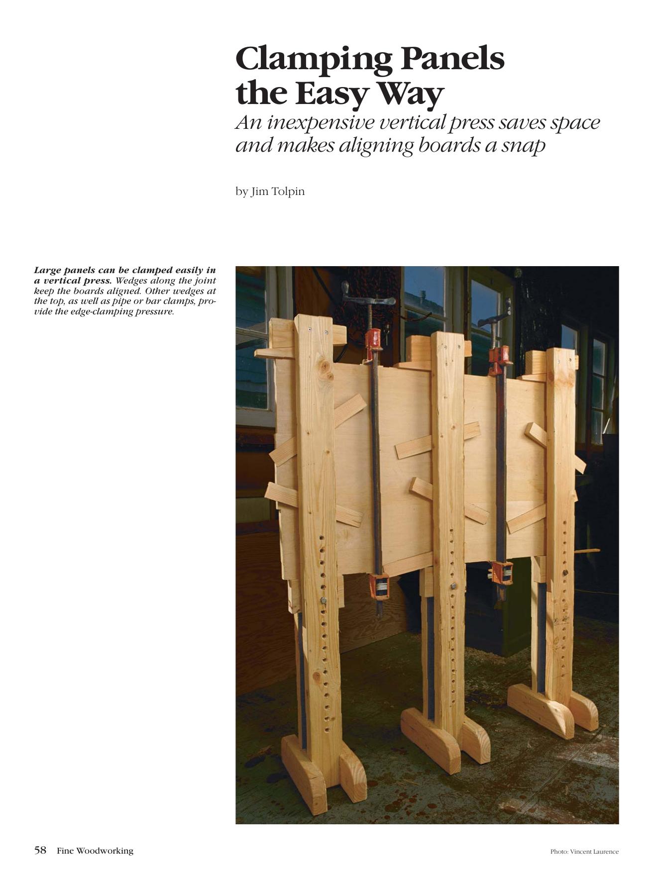 Clamping Panels the Easy Way by Jim Tolpin