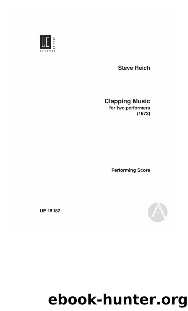 Clapping Music _ Alexander Street, part of Clarivate by Clapping Music (1972)