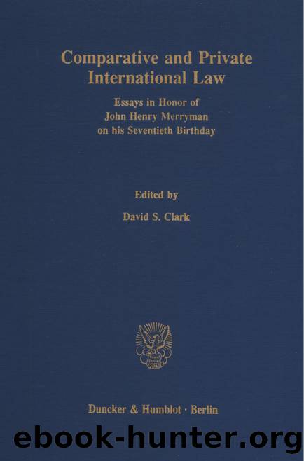 Clark by Comparative & Private International Law (9783428468386)