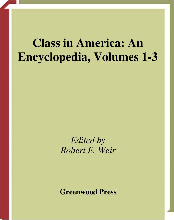 Class in America by Robert E. Weir